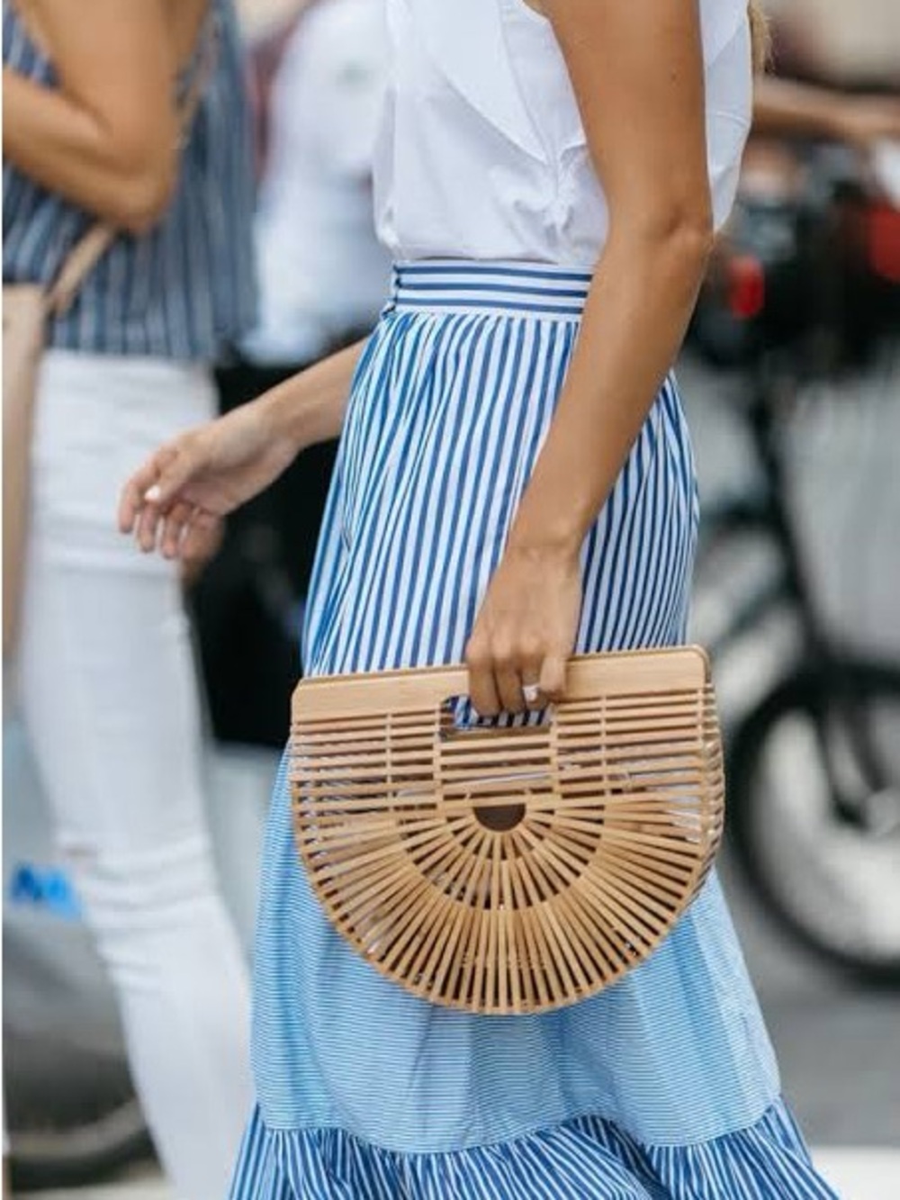 Cult Gaia bamboo Ark Small Bag with Pink Branded Box - Picture 8 of 12